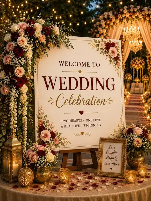Wedding celebration set-up on the lawn at Mulberry Farm, Sector 135 Noida